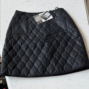 Alp n rock Quilted Black leather Skirt